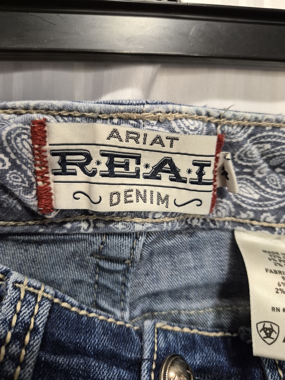 Ariat 25R Women's Blue Bootcut Split Flare Jeans - Picture 7 of 9